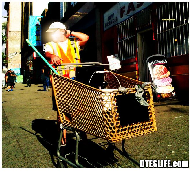 Hard worker in Downtown Eastside